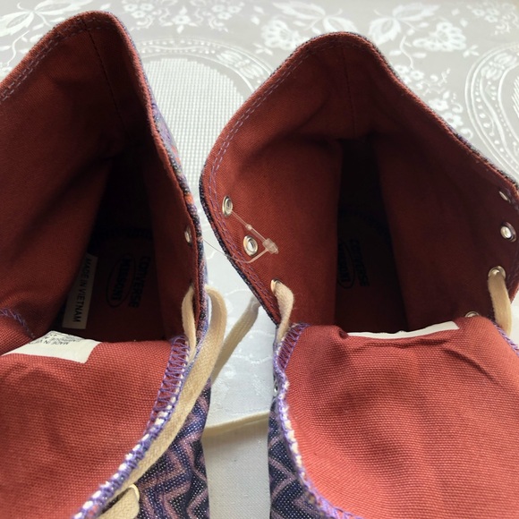 Converse Chuck Tylor MISSONI Purple Sparkling High-Top Sneakers Women’s Size 7.5 - Picture 16 of 16